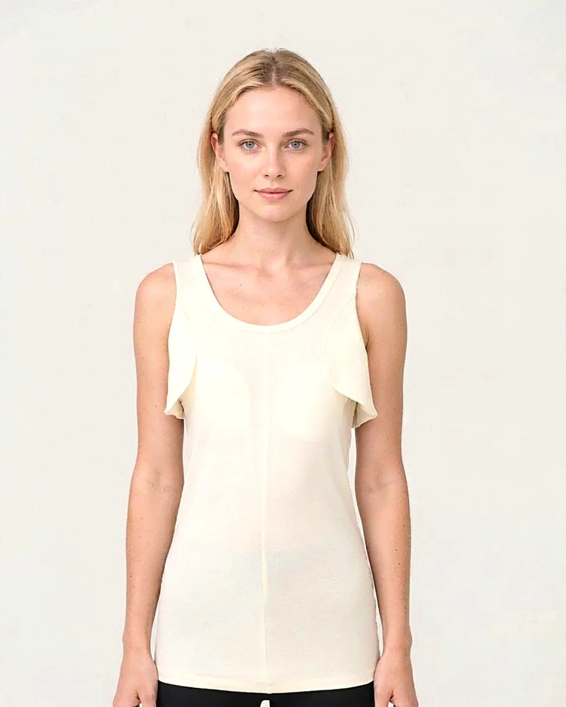 Women's cotton tank top, apricot